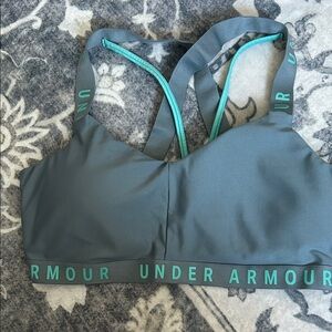 Under Armour Teal and Gray Sports Bra